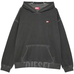 Diesel - S-Boxt-Hood-T4 - Sweatshirt - Grijs - Oversized Cut