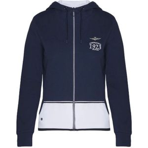 Aeronautica Militare, Dames, Sweatshirts & Hoodies, Blauw, Maat: L Katoen,