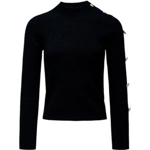 Salsa Jeans - 21010464 - Slim Fit Trui - Zwart - Hoge Hals