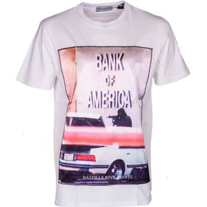 Bastille, Heren, Tops, Wit, Maat: XL Zijde,