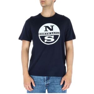 North Sails - NS Circle Logo Tee - T-shirt - Blauw