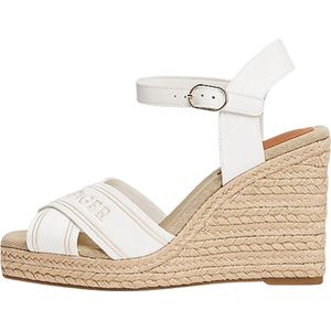 Tommy Hilfiger - FW0FW08668 - Sandalen - Wit - Katoen - Casual