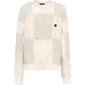 John Richmond, Heren, Truien, Beige, Maat: S Mohair,