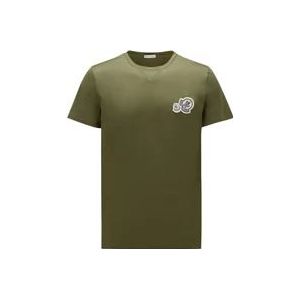 Moncler T-Hemden , Green , Heren , Maat: 3XL