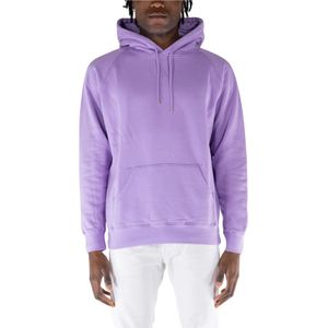 Pop Trading Company, Heren, Sweatshirts & Hoodies, Paars, Maat: L Fleece,