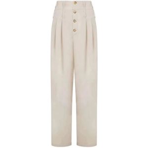 Moschino, Dames, Broeken, Beige, Maat: XS Denim,