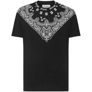 Philipp Plein, Heren, Tops, Zwart, Maat: 3XL Katoen,
