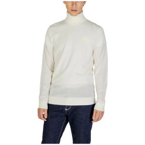 Calvin Klein Jeans, Heren, Truien, Wit, Maat: S Wol,