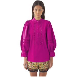 Antik Batik, Dames, Blouses & Shirts, Roze, Maat: XS Katoen,