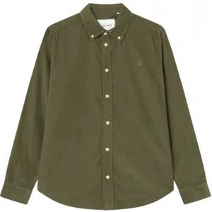 Les Deux, Heren, Overhemden, Groen, Maat: XL Corduroy,