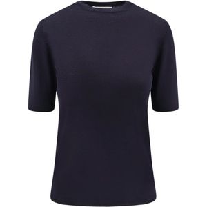 Max Mara, Dames, Tops, Blauw, Maat: M Wol,