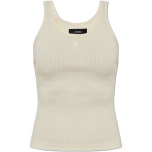 Amiri, Dames, Tops, Beige, Maat: L Katoen,