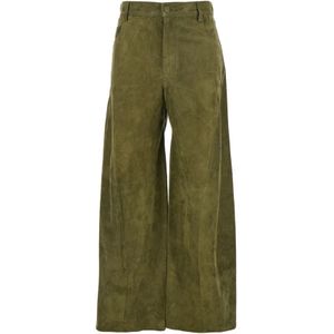 Marni - Ribbroeken - Groen - Velours