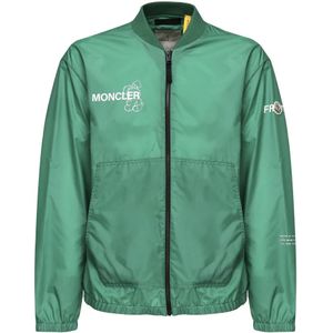 Moncler, Heren, Jassen, Groen, Maat: M Katoen,