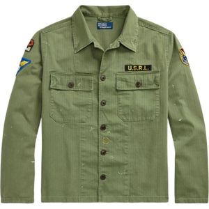 Polo Ralph Lauren, Heren, Overhemden, Groen, Maat: L