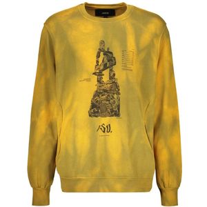 Iso.poetism, Heren, Sweatshirts & Hoodies, Oranje, Maat: L Katoen,