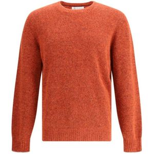 Brunello Cucinelli, Heren, Truien, Oranje, Maat: L