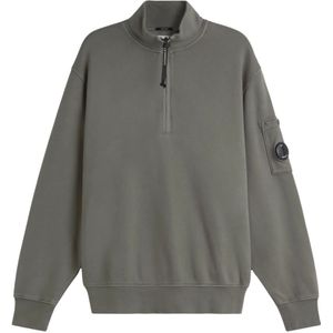C.p. Company, Heren, Sweatshirts & Hoodies, Grijs, Maat: L Katoen,