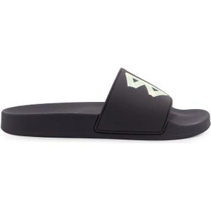 Balenciaga Logo Rubber Slides Made in Italy , Black , Heren , Maat: 43 EU