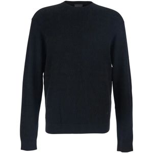 Emporio Armani, Heren, Truien, Zwart, Maat: M Wol,