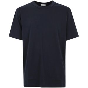 Dries Van Noten, Heren, Tops, Blauw, Maat: M Katoen,