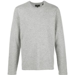 Vince, Heren, Truien, Grijs, Maat: S Kasjmier,