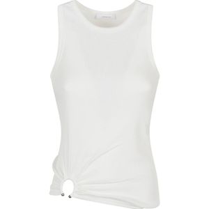 Rabanne, Dames, Tops, Wit, Maat: S Katoen,