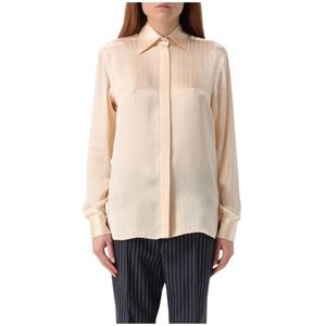Tom Ford, Dames, Blouses & Shirts, Oranje, Maat: S Zijde,
