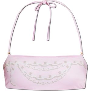 Versace, Dames, Badkleding, Roze, Maat: L Poliester,