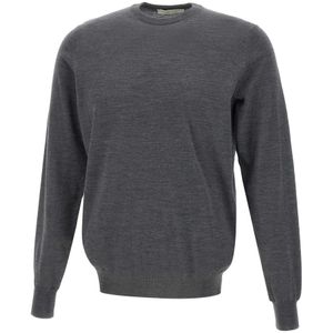 Filippo De Laurentiis, Heren, Truien, Grijs, Maat: S Wol,