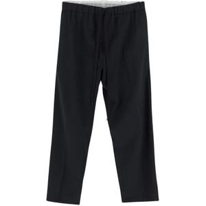MM6 Maison Margiela, Heren, Broeken, Zwart, Maat: M Wol,