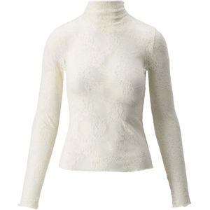 Zusss - Kanten Top - Wit - Met Col