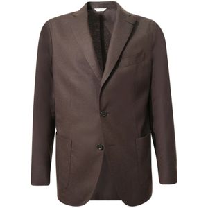 Boglioli, Heren, Jassen, Bruin, Maat: XL Wol,