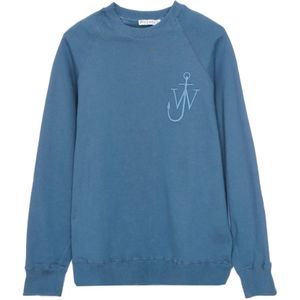 JW Anderson, Heren, Sweatshirts & Hoodies, Blauw, Maat: M