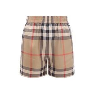 Burberry Korte shorts voor vrouwen, stijlvol en praktisch , Beige , Dames , Maat: 2XS