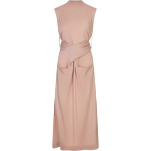 Jil Sander, Dames, Jurken, Roze, Maat: XS Wol,