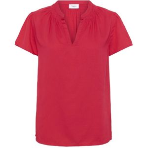 Saint Tropez, Dames, Blouses & Shirts, Rood, Maat: L Viscose,