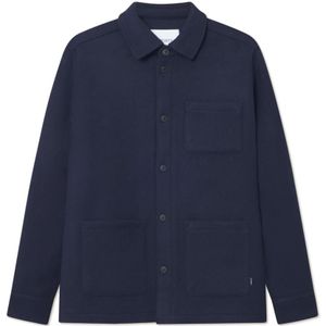 Les Deux, Heren, Jassen, Blauw, Maat: S Wol,