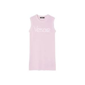 Versace Knitted Jurken , Pink , Dames , Maat: XS