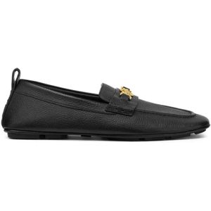 Versace Zwarte Leren Slip-On Sneakers , Black , Heren , Maat: 41 EU