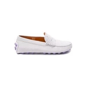 Tod's Stijlvolle Macro Loafers , White , Dames , Maat: 36 EU