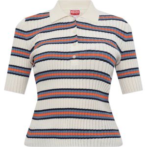 Kenzo, Dames, Tops, Veelkleurig, Maat: M Leer,