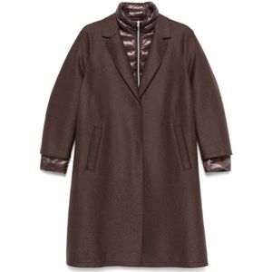 Herno, Dames, Mantels, Bruin, Maat: S