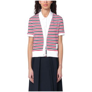 Thom Browne, Dames, Tops, Veelkleurig, Maat: 2XS