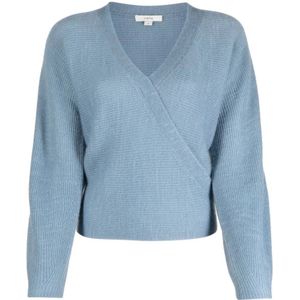 Vince, Dames, Truien, Blauw, Maat: XL Nylon,