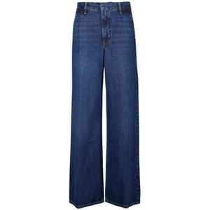 Frame, Dames, Jeans, Blauw, Maat: W29 Katoen,