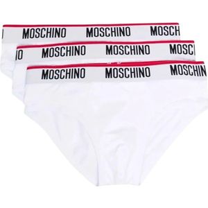 Moschino, Heren, Ondergoed, Wit, Maat: XS Katoen,