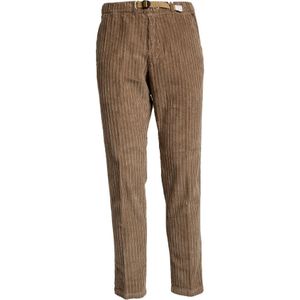 White Sand, Heren, Broeken, Beige, Maat: M Corduroy,