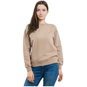 Champion, Dames, Sweatshirts & Hoodies, Beige, Maat: XS Katoen,