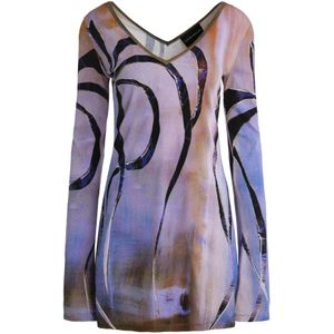 Louisa Ballou, Dames, Jurken, Veelkleurig, Maat: L Polyamide,